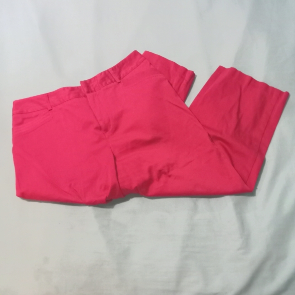 🩷 NWOT Womens Pink 212 Company Capris Size 2/4 Pockets Preppy Golf Lunch